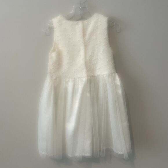 Christmas Holiday Sparkle Tulle Dress with Matching Coat Sz 4T - Picture 5 of 13